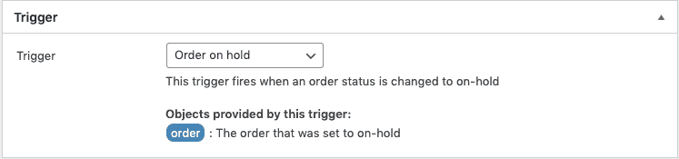 Using a different trigger in WunderAutomation