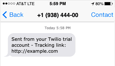 WooCommerce SMS - the resulting SMS message