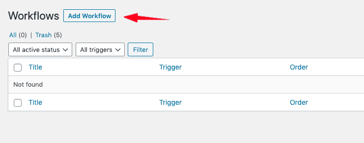 Creating our WooCommerce SMS workflow